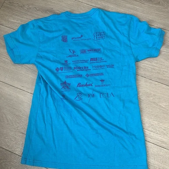 State forty eight- AZ 5K Kids Graphic Tees - Blue and Mint - Picture 4 of 7